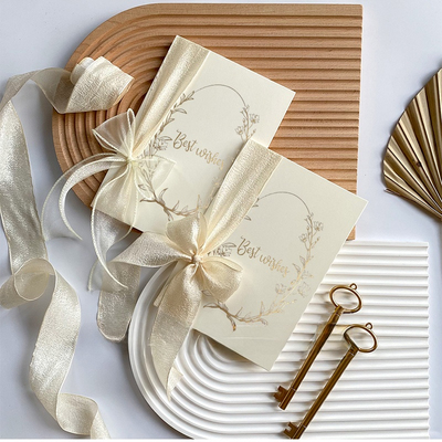 高级感誓词卡婚礼感谢卡片创意