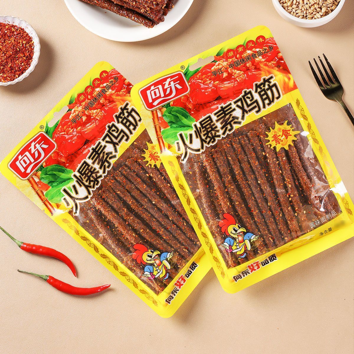 向东麻辣素鸡筋辣条儿时经典怀旧