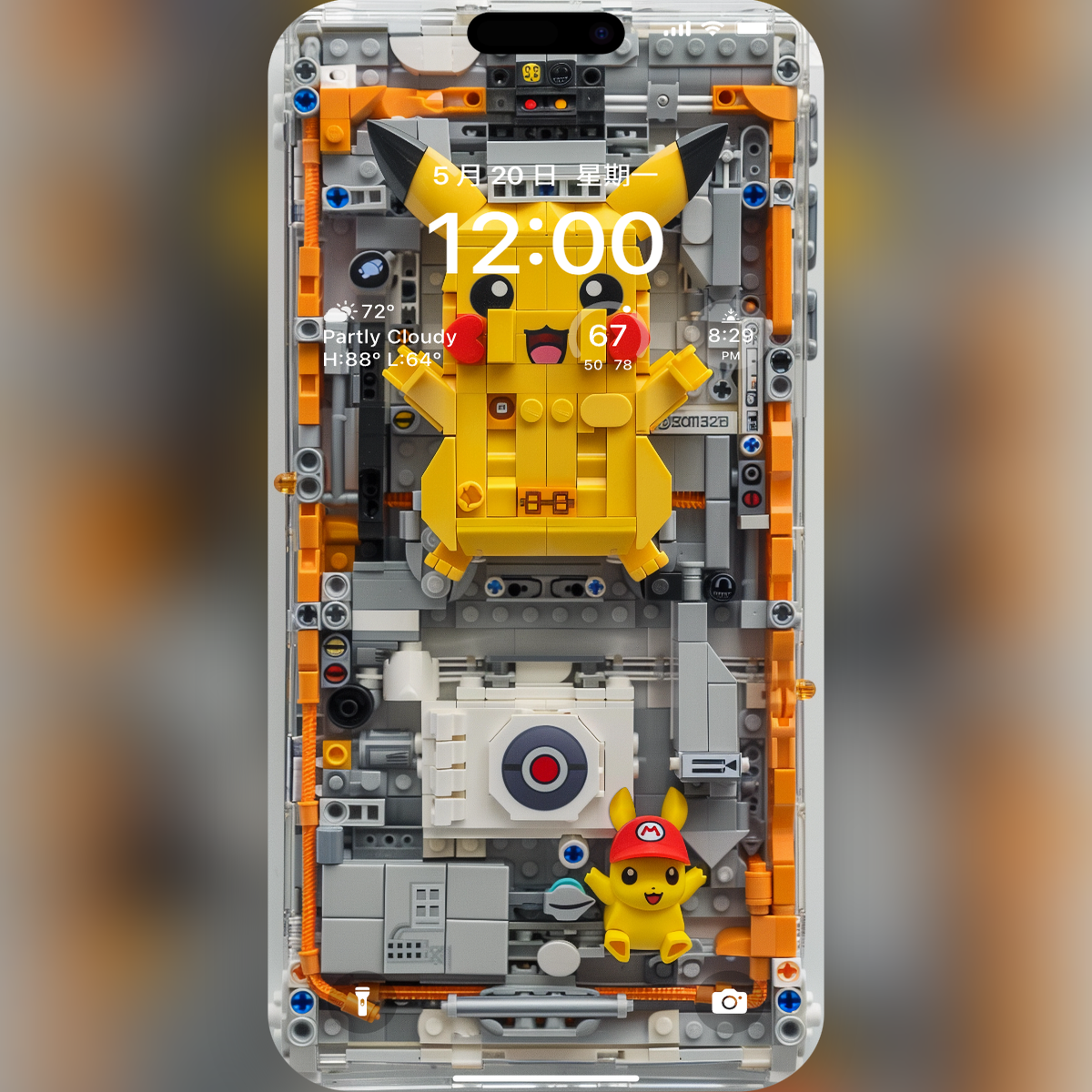 23张 乐高马里奥皮卡丘|iPhone苹果手机壁纸安卓无损高清原图