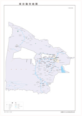 库尔勒市2地图水系河流湖泊交通行政区划旅游铁路地形卫星地势山