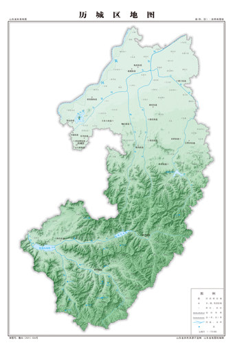 历城区地图地形地势水系河流行政区划湖泊交通旅游铁路山峰卫星村