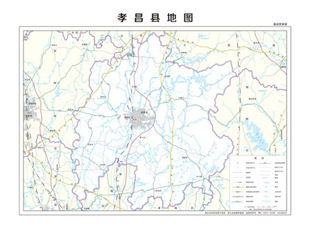 孝昌县地图行政区划水系河流湖泊交通旅游铁路地形卫星流域乡镇村