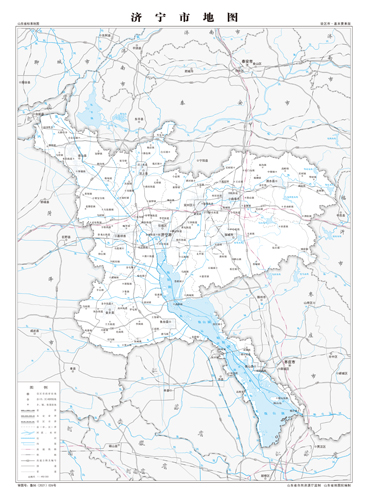 济宁市地图交通水系地形河流行政区划湖泊旅游铁路山峰卫星村界乡