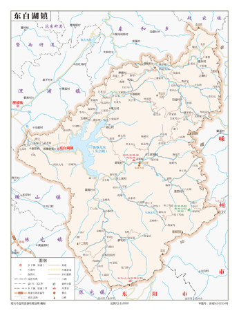 东白湖镇诸暨市地图行政区划水系河流湖泊交通旅游铁路地形卫星流