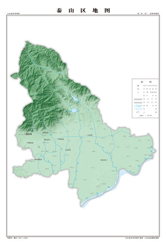 泰山区地图地形地势水系河流行政区划湖泊交通旅游铁路山峰卫星村
