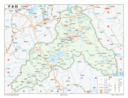 平水镇柯桥区地图行政区划水系河流湖泊交通旅游铁路地形卫星流域