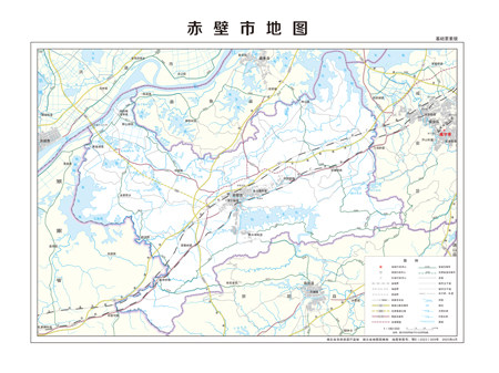 赤壁市地图行政区划水系河流湖泊交通旅游铁路地形卫星流域乡镇村