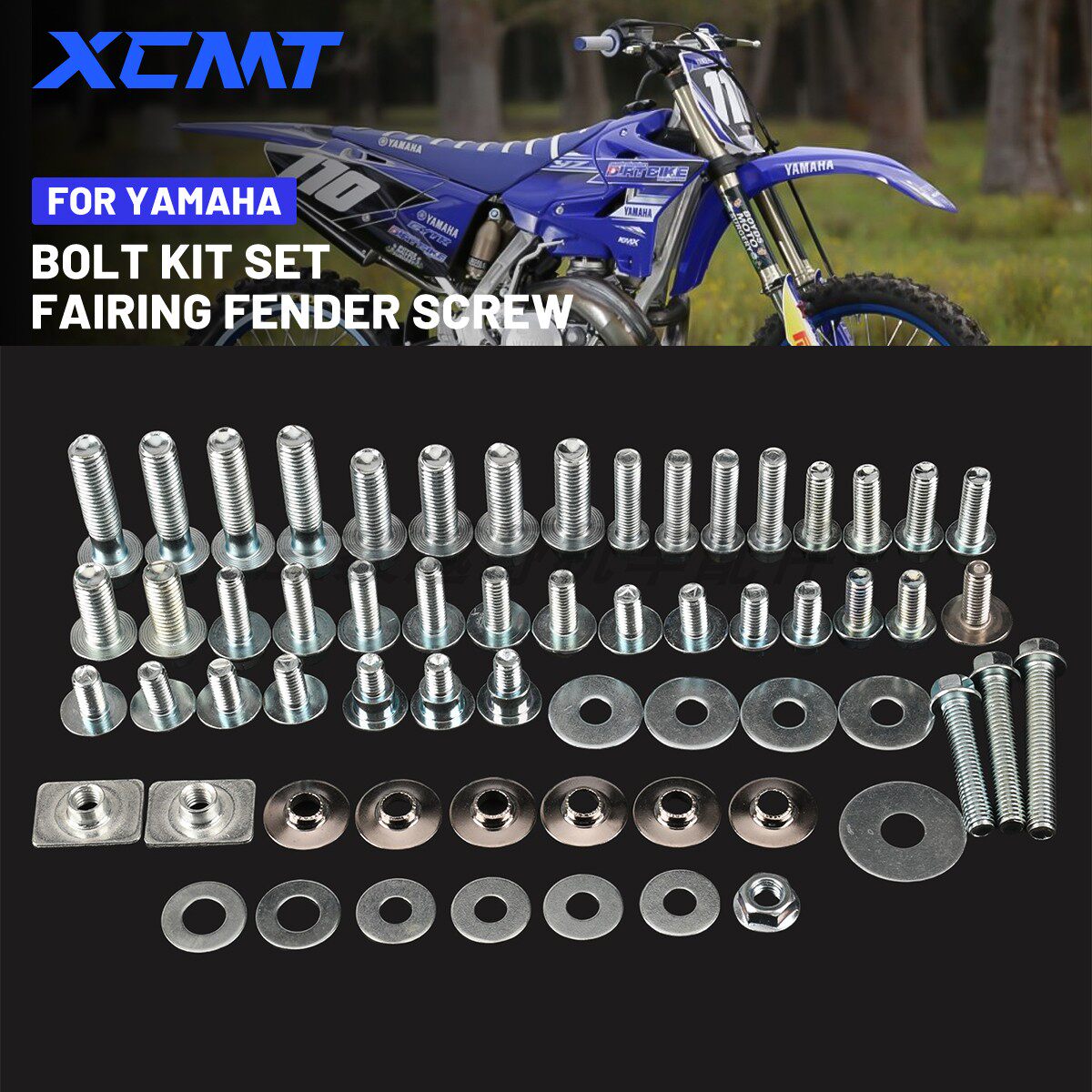 适用雅马哈YZ 125 250 250F 450F 250FX越野车改装全车身螺栓套件