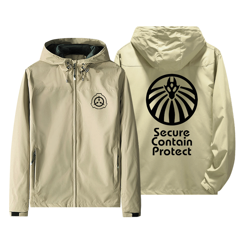 SCP Foundation基金会周边外套机动特遣队冲锋衣连帽夹克秋冬外套