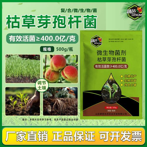 耕芭枯草芽孢杆菌微生物菌剂400亿1斤装滴灌冲施一亩地一袋