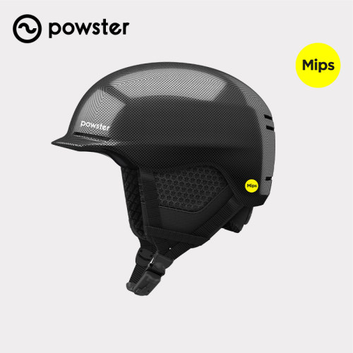 Powster碳纤维滑雪头盔