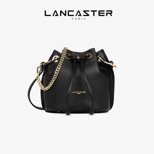 AlbaDouble系列牛皮抽绳单肩斜挎水桶包小号 Lancaster兰卡斯特