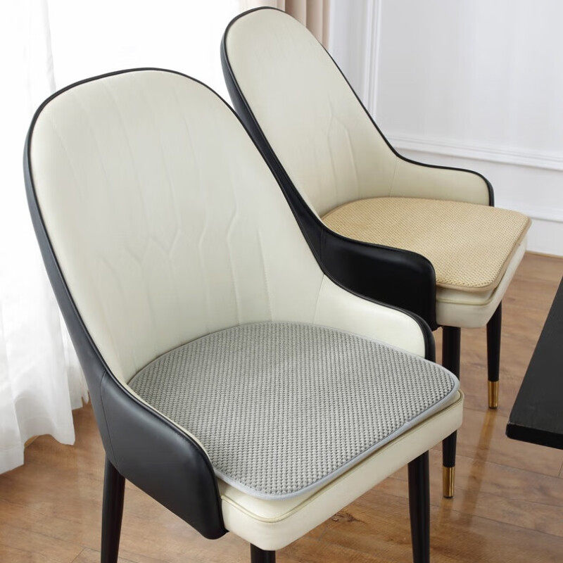 北欧轻奢马蹄形餐椅坐垫四季餐桌座垫弧形餐桌毛绒椅子垫