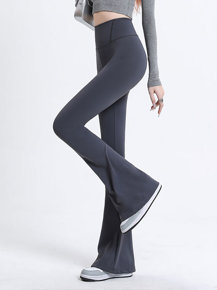 2025年春季新时尚高腰控腹提臀松紧带马蹄形裤