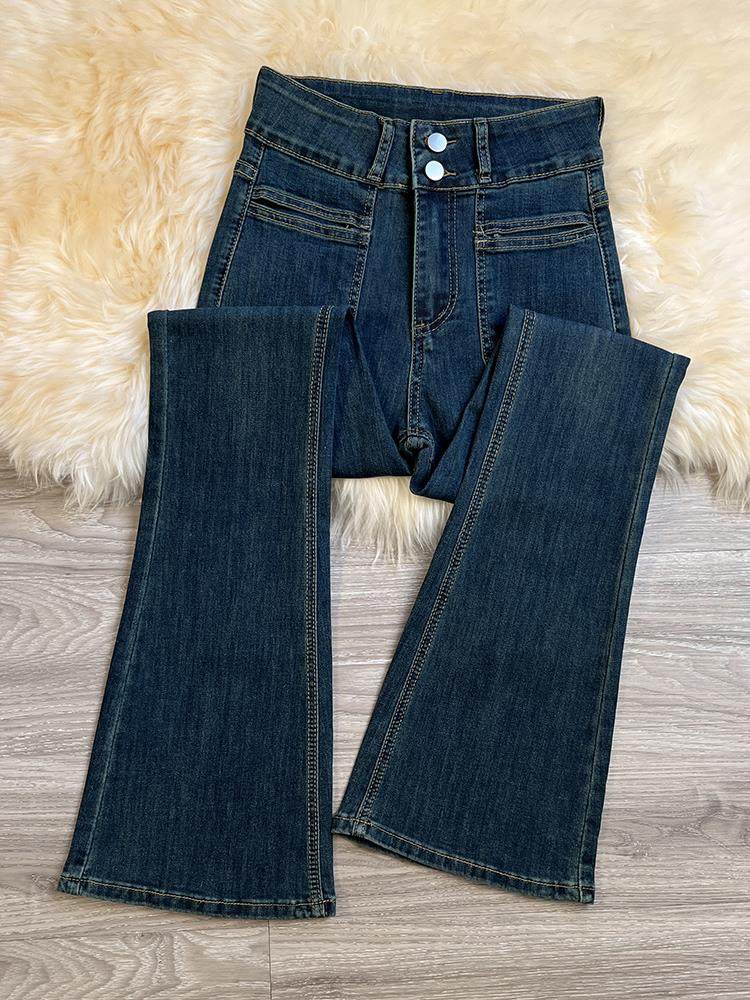 微喇牛仔裤女2025新款春秋季时尚爆款覆古百搭高腰显瘦喇叭马蹄裤,女装/女士精品,常规大码外套,淘宝优惠券,粉丝福利购,淘宝优惠卷