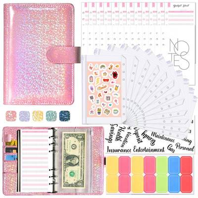 Cash Book Binder Budget Planner Notebook Cover Folder A6 Siz