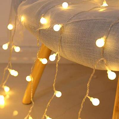 5M Cherry Balls LED Fairy String Lights Battery USB Christma