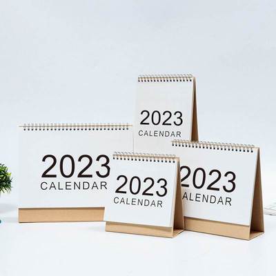 2023 2024 Desktop Calendar English Coil Daily Monthly Plan