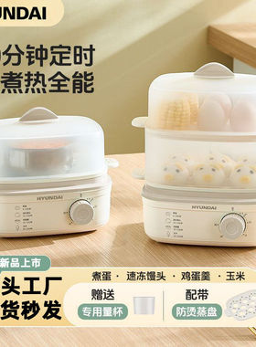 新款现定时蒸蛋器多功能家用煮鸡蛋羹迷你早餐机小型电蒸锅
