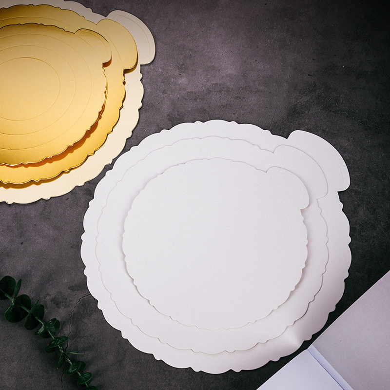 法焙客蛋糕金卡垫慕斯托圆形纸垫加厚纸托家用金色蛋糕垫6 8 10