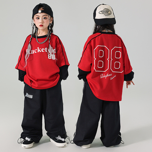男童 hiphop街舞服装 乐咪酷嘻哈童装 潮牌街舞儿童潮服帅气女孩套装