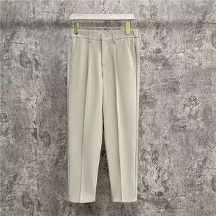 小脚西裤 修身 轻熟风秋季 百搭高级感商务正装 春夏季 简约九分裤 时尚