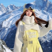 CHOPCHOP26雪季 滑雪服女款 鎏金圣代 毛毛动漫3L全压胶雪服女款