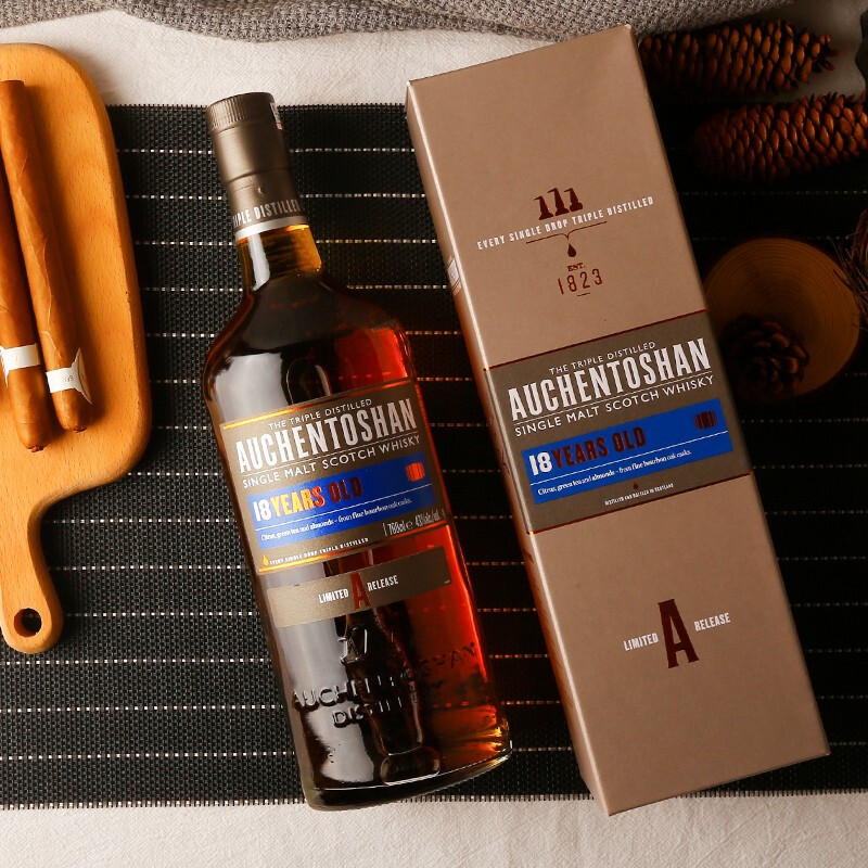 欧肯特轩12年威士忌苏格兰单一麦芽三桶18年原瓶进口700ml礼盒装