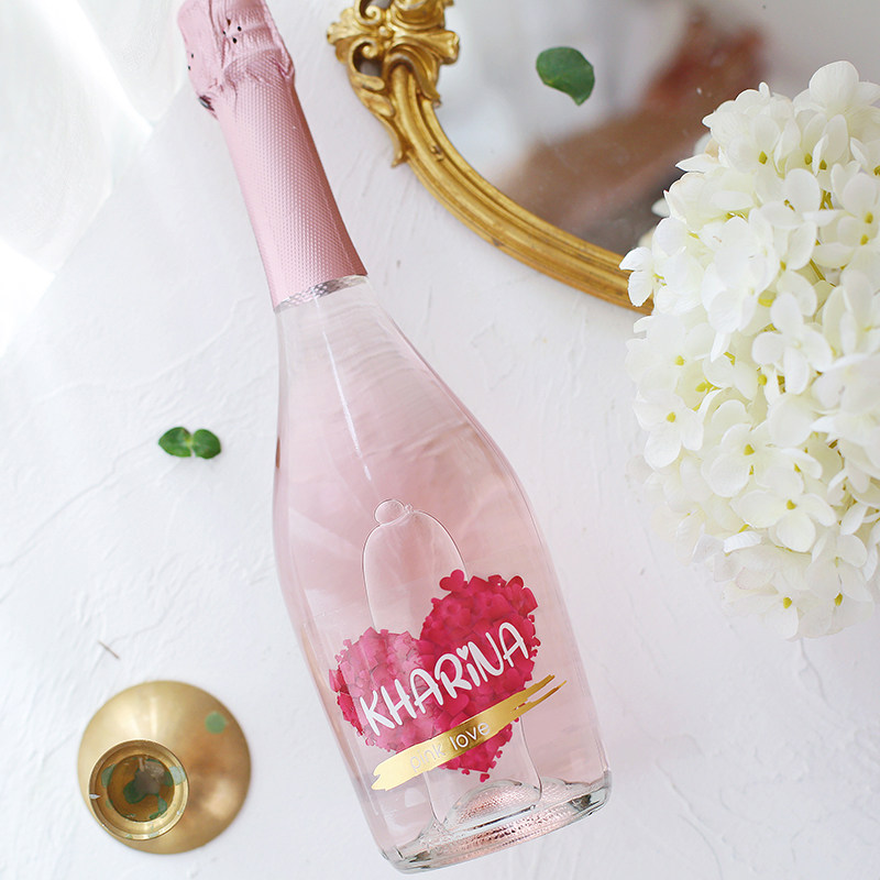 西班牙卡利兰进口少女心起泡酒桃红葡萄酒莫斯卡托爱心甜酒爱之湾,酒类,露酒,淘宝优惠券,粉丝福利购,淘宝优惠卷