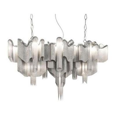 后现代简约艺术多浪奢华吊链灯客厅餐厅吊灯复式楼连锁店铝链吊灯