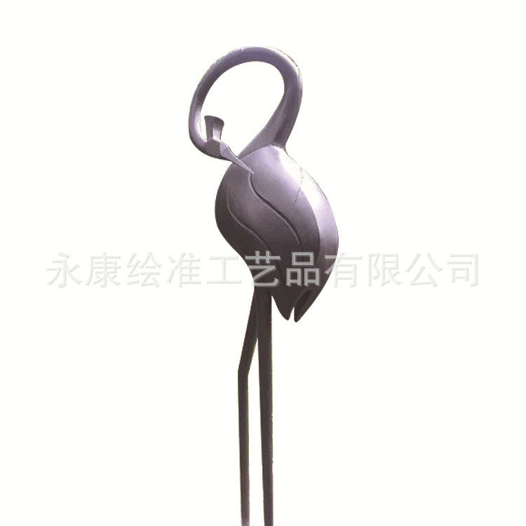 美丽乡村改建景观工程公园庭院不锈钢锻铜铸铜仙鹤雕塑