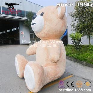 仿真動物模型制作工廠超萌可愛泰迪熊毛絨玩具可動可叫互動娛樂