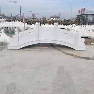 石雕石拱桥护栏石栏杆汉白玉石桥大理石栏杆升旗台雕塑工艺品摆件
