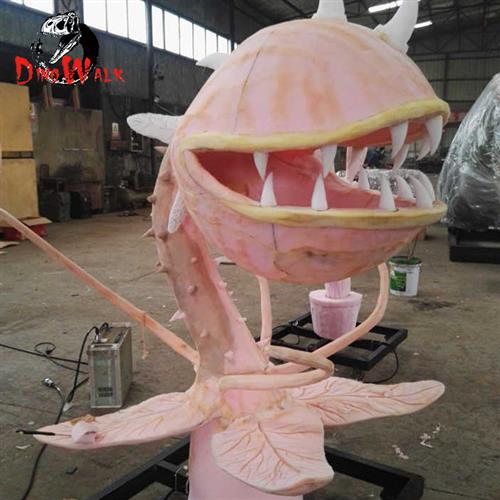 .米高仿真植物食人花模型动植物仿真创意艺术雕塑摆件公园房地