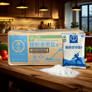 淮盐绿色食品加碘精制家用小包装 食盐巴细颗粒井矿盐中华老字号