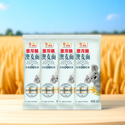 金龙鱼澳麦椭圆挂面100G*4包