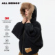 环保皮草3M新雪丽夹棉连帽外套 BEINGS25AW冬季 孟子义同款 ALL