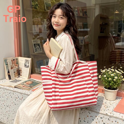 日本GPTraio大容量帆布托特包