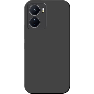 适用于VIVOiqooz6手机壳iqooz6x新款液态硅胶石墨黑防摔手机套简约高档商务直边软壳纯色个性潮流男女保护套