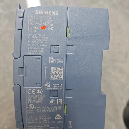 议价S7-1200 CPU模块，型号6ES7 215-1A可维修