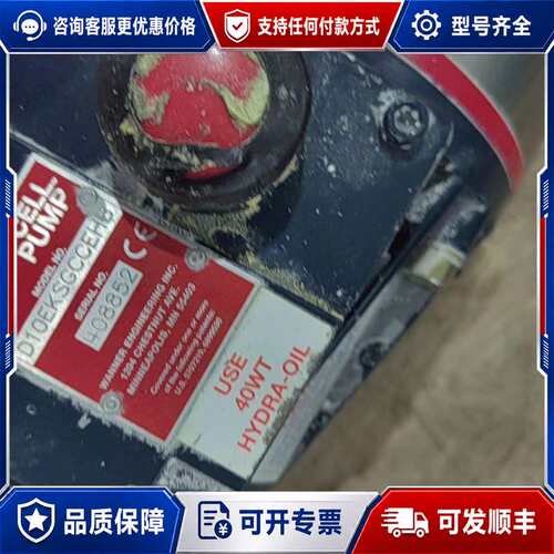 议价WANNER HYDRA-CELL柱塞泵，型号D10EK可维修