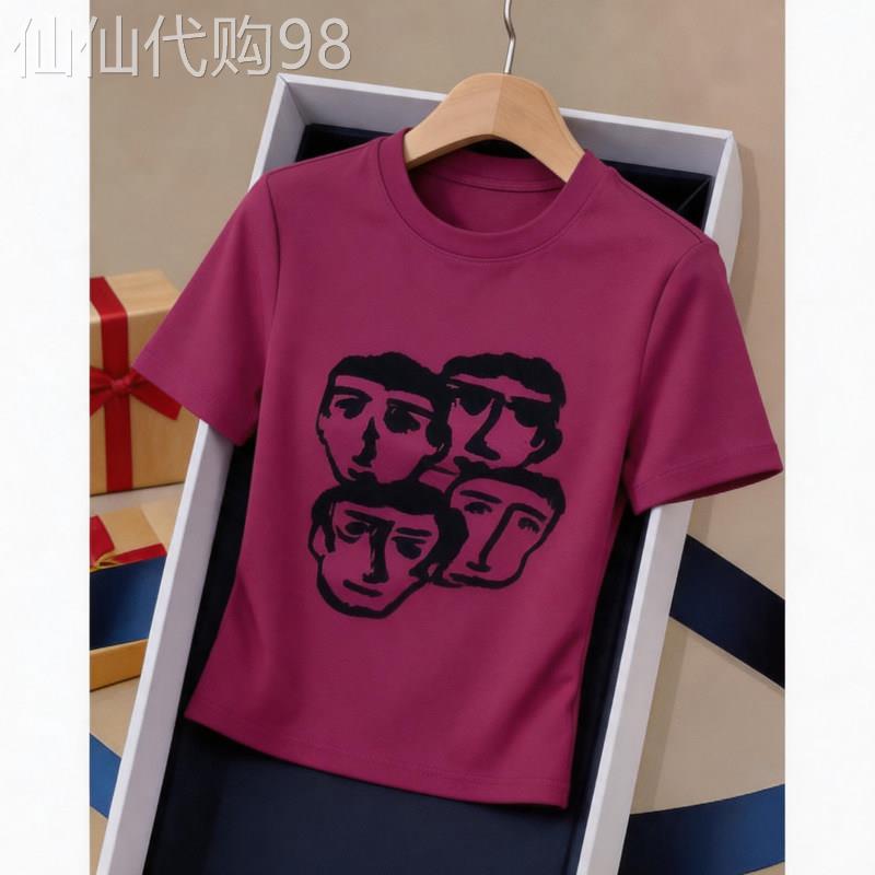欧货印花短袖T恤女2026夏季新款辣妹洋派卡腰小衫短款露肚脐上衣