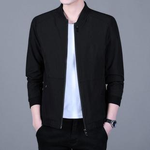 高端外套男士春秋冬季2025新款潮流加绒加厚商务休闲行政夹克男款