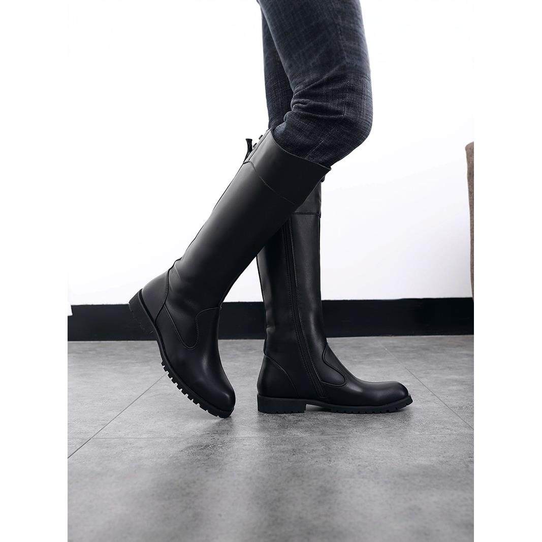 马丁靴男款高帮冬季透气2025新款休闲男士皮鞋过膝工装雪地长靴子