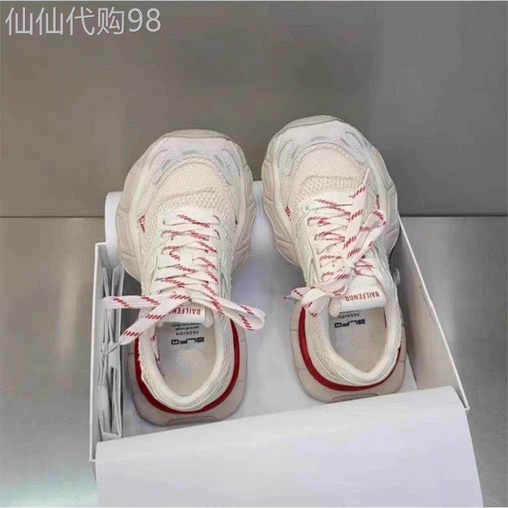 潮牌女鞋摩洛哥之城2026春季新款厚底增高透气擦色休闲运动老爹鞋