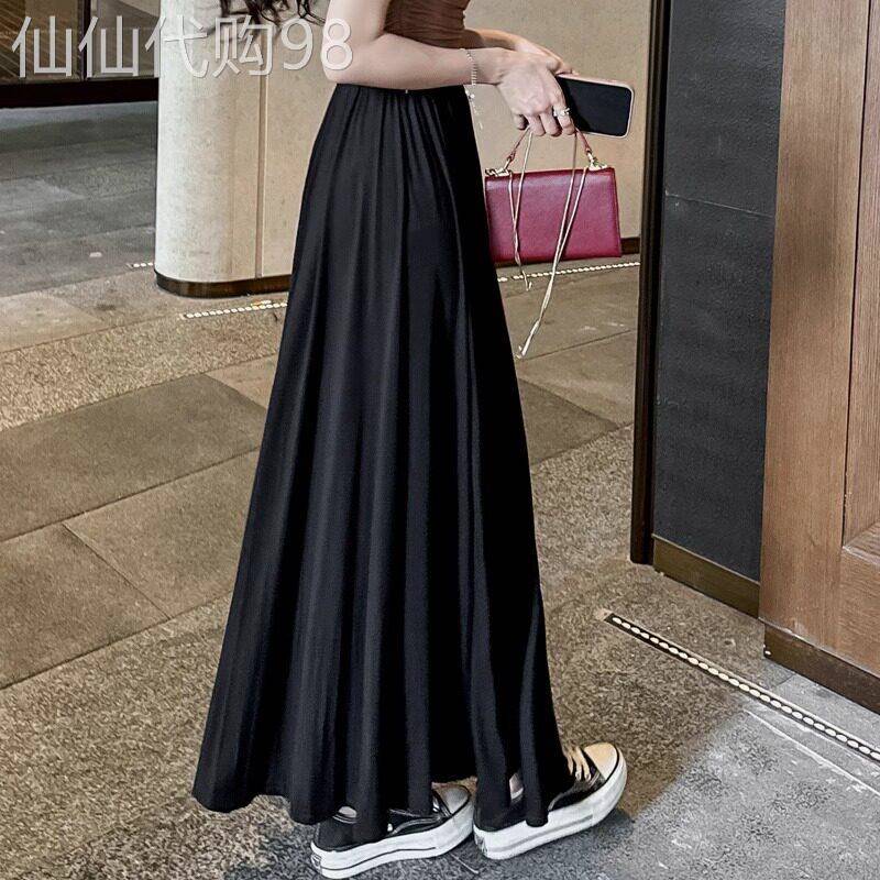 潮牌半身裙女2026新款夏季时尚气质垂感高腰显瘦莫代尔大摆长裙子