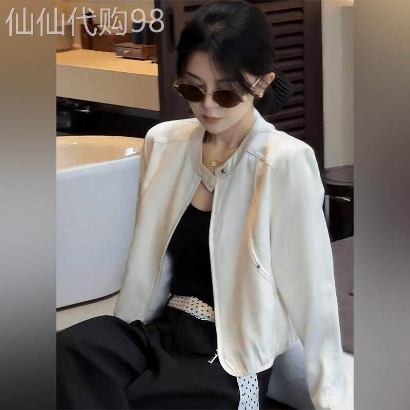 潮牌夹克短外套女款春秋季小个子气质老钱风松弛感薄款棒球服上衣