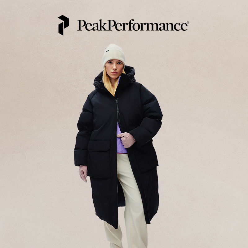 壁克峰女子宽松长款羽绒服