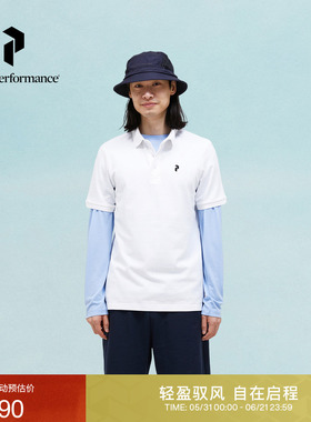 Peak Performance壁克峰盐系城市户外风男子中性色短袖T恤POLO衫