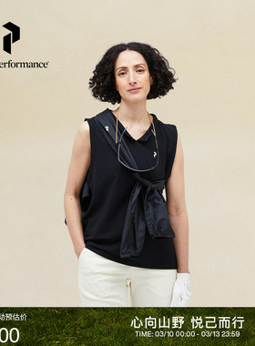 Peak Performance壁克峰女子透气翻领运动舒适清凉无袖T恤背心